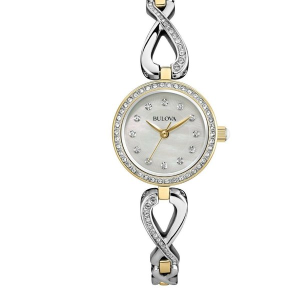 Bulova Diamond Accent Two Tone 23mm Watch